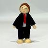 9 Character Wooden Articulated Toy People Promoting Imagination and Family Bonding