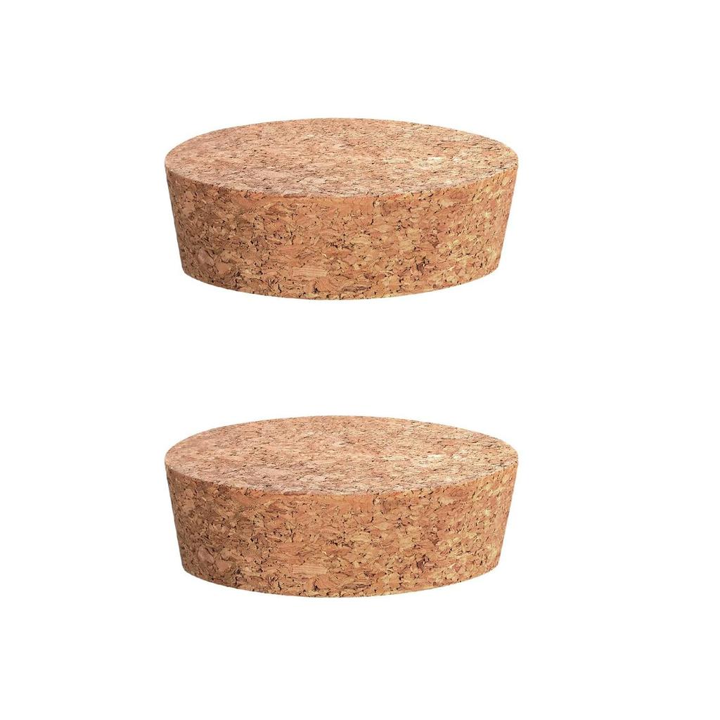 ChasCoCo Cork Set of 2 Cone Cork Stopper Cone Wooden