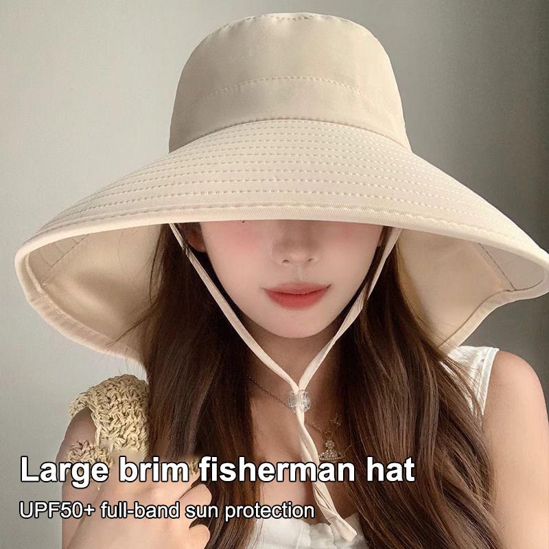 Shawl Sunscreen Cap Ponytail Travel Fisherman Hat Wide Brim Sun Hat With Neck Flap Outdoor Uv Anti Neck Protection Sun Visors