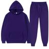 Einfarbig Hoodie Set Tasche Langarm Frauen Hoodie Herbst Casual Jogger Anzug Trainingsanzug Sweatshirt Frau Pullover Chandals Hombre