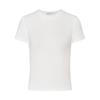 Korean Slim-Fit Red T-Shirt for Women - Figure-Flattering, Waist-Cinching, Straight-Shoulder, High-Stretch, Short-Sleeve