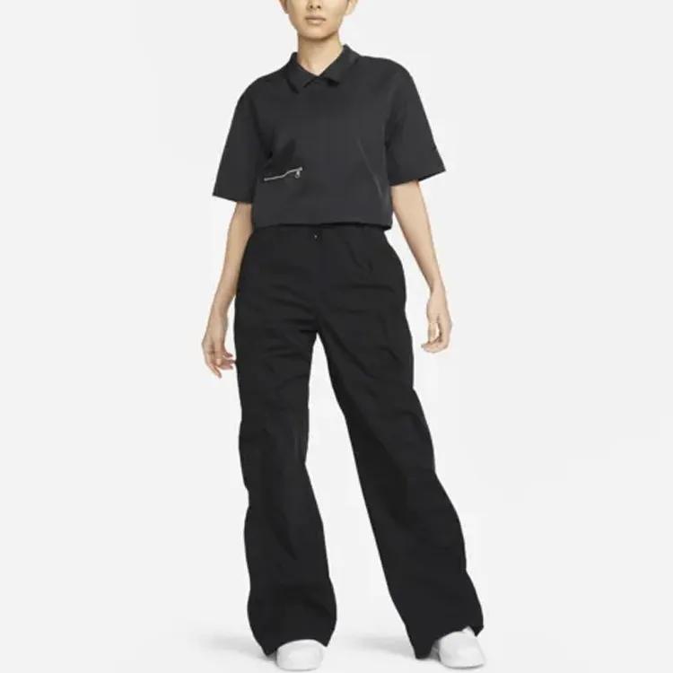 Nike Shirts Women's Black Lapel Moderate Shirt (Unisex) Shirts DV8241 010