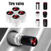 cyhk7 4Pcs Car Metal Wheel Tire Valve Caps Tyre Stem Cover Accessories For Mitsubishi 9 Ralliart ASX L200 Colt Outlander Pajero Lancer