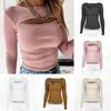 Sexy Mesh Long Sleeve T Shirt With Ribbed Cotton Fabric For Women