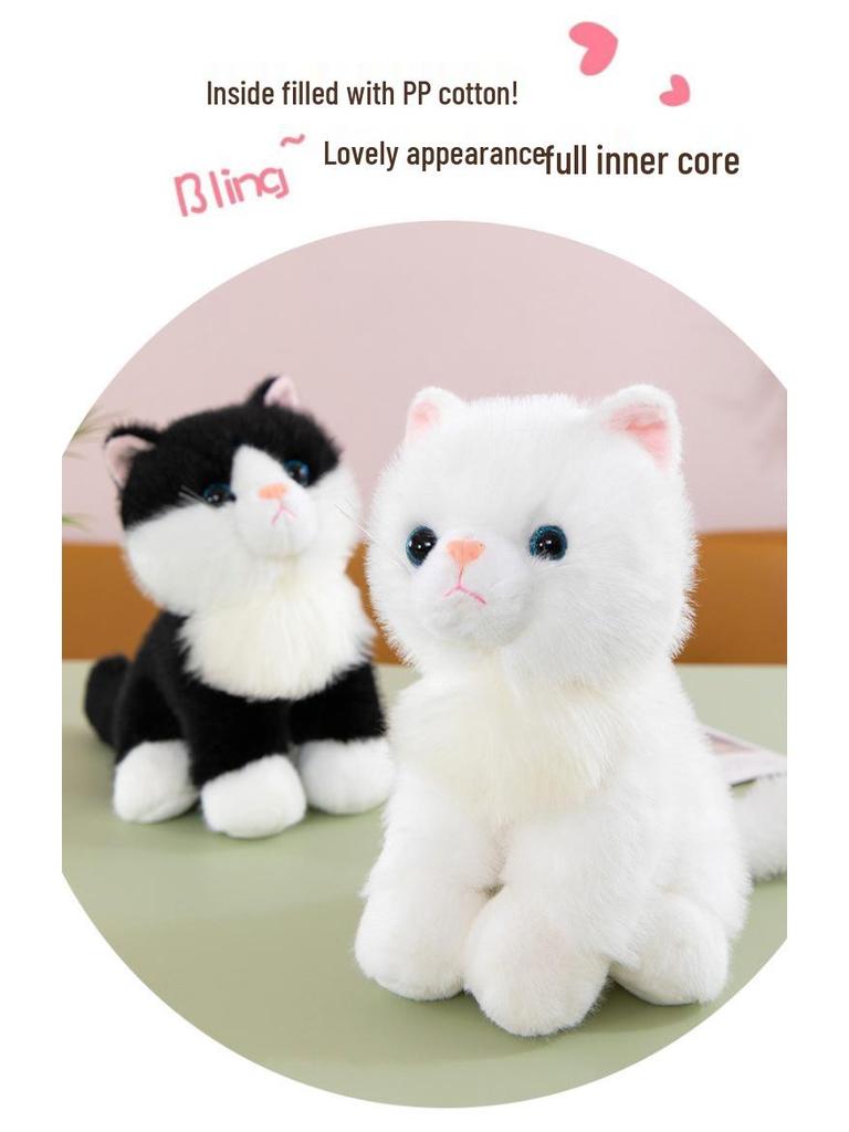 Super Soft Bionic Kitten Plush Toy - Cat Doll Birthday Gift & Bed Decoration