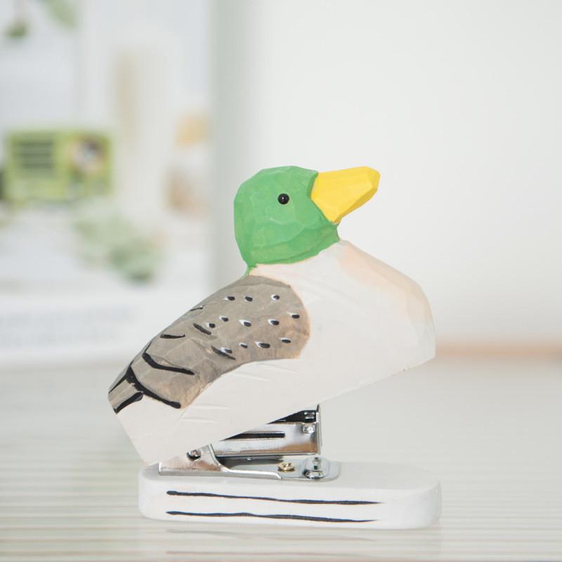 

Wooden Craft Duck Paperclip Holder With Creative Decor For Home Office And Gift Khaki