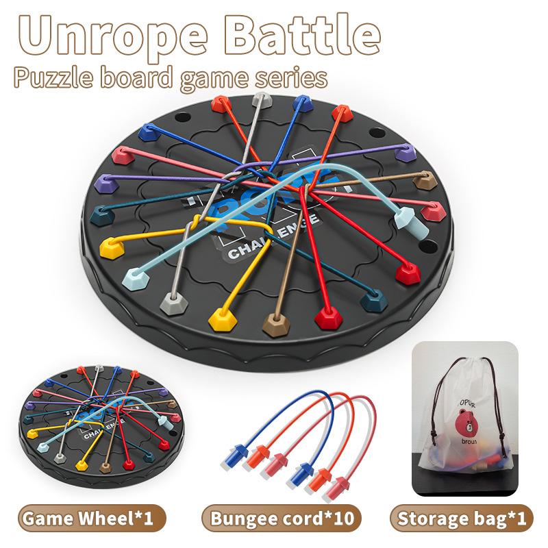 Unknotting Challenge: Children's Educational Tabletop Game for Logical Thinking & Parent-Child Interaction.