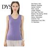 Winter Tank Top Women Thermal Vest Seamless Velvet Fast Temperature Lock Round Lady Neck Slim Fit Elastic Sleeveless Inner Wear Bottoming Casual
