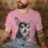 Fun Vintage Chihuahua Unisex Unisex Tshirt Fashion Cartoon Dog Lovers Gifts Male Short Sleeve Tshirts