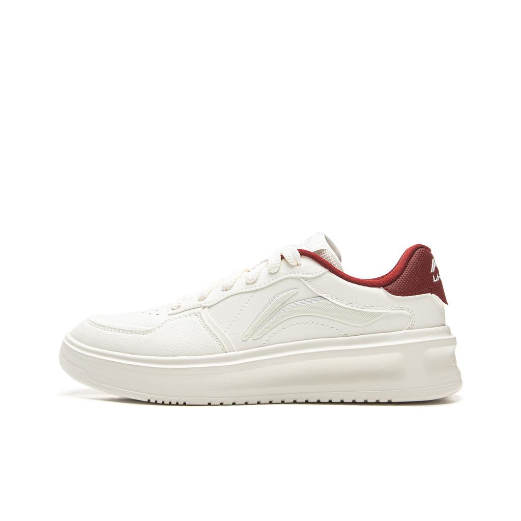Li Ning Lantern Festival Classic Versatile Thick Sole Height Increasing White Sneakers Women Sneakers AGCV316-4