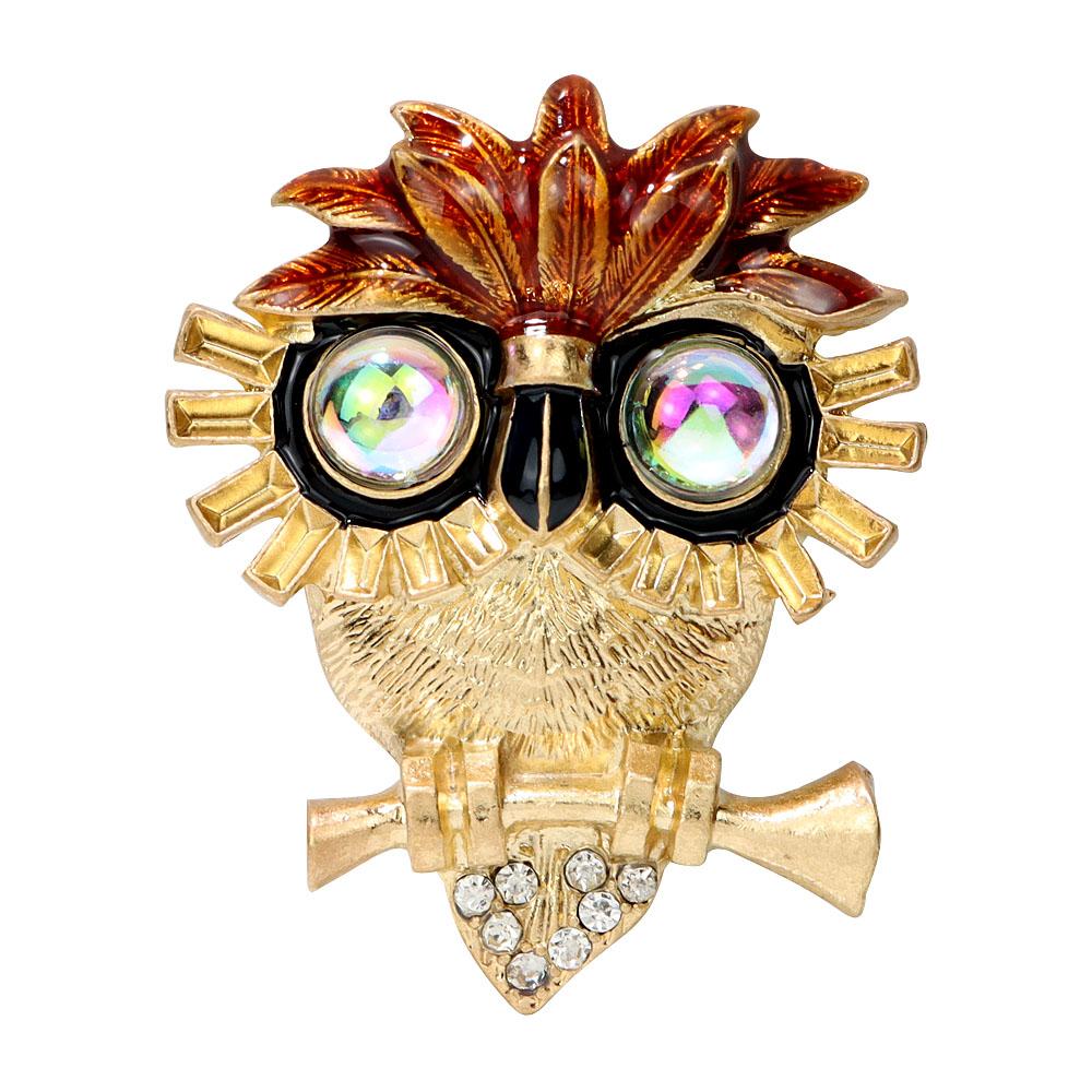 

Винтажная ретро-брошь в виде совы, дизайн животных, модные украшения, зимние большие аксессуары, булавка высокого качества