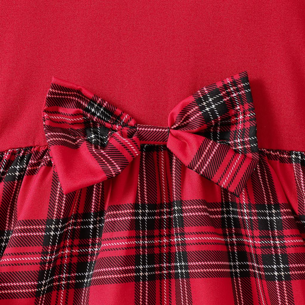 Girls' Red  Dress Spring/Fall Children's Fashion Long-Sleeve Princess Dress