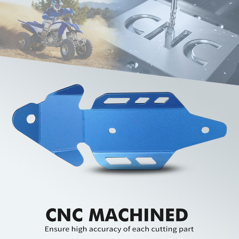 NiceCNC ATV Exhaust Muffler Mid Pipe Heat Shield Protector Guard Cover for Yamaha YFZ450R YFZ 450R 450 R Aluminum Accessories