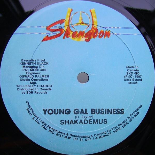 

12inch Record CHAKA DEMUS - Young Gal Business SKD060 Skengdon 1987 Canada Reggae, Ska & Dub Used