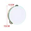 Double Rows Tambourine Wooden Tambourine, Percussion Drum, Metal Bell Hand Drum for