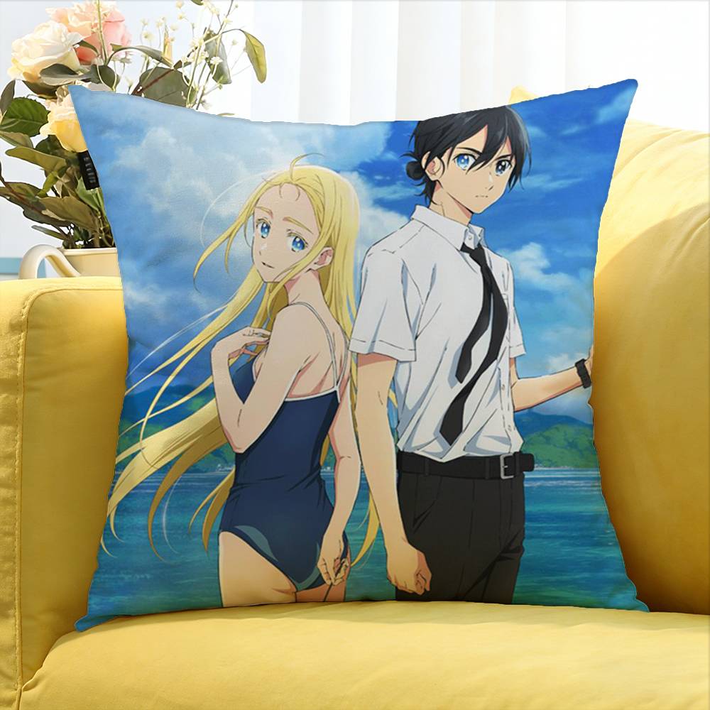 Summer tTime Rendering World Various Sizes Square Pillow Case For Car Home Bedchamber Decor