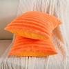 New Faux Rabbit Fur Square Cushion Cover Big Thick Striped Super Soft Solid Color Pillow Cover Sofa Decor Cushion Covers 2026