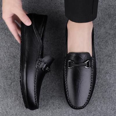 All-match Mens Slip On Casual Shoes New Brand Mens Leather Loafers Classic Men Shoes for Wedding Outdoor Male Comfortable Flats