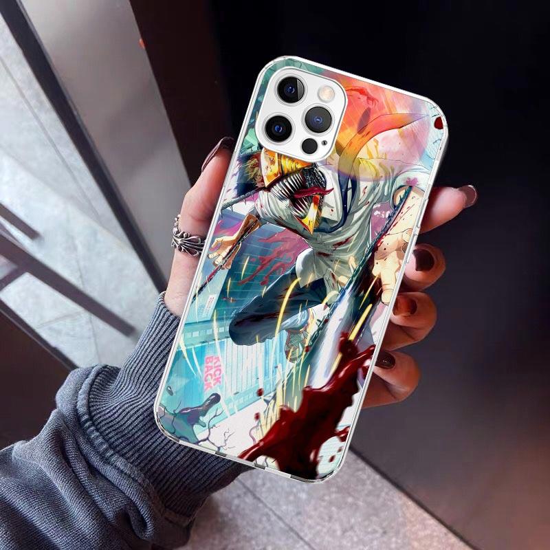 C-Chainsaw Mans Denji Phone Case For iPhone 17 Air 11 13 Mini 14 15 Plus 16 12 Pro Max 16E SE 7 8 Pattern Soft TPU Back Cover 1