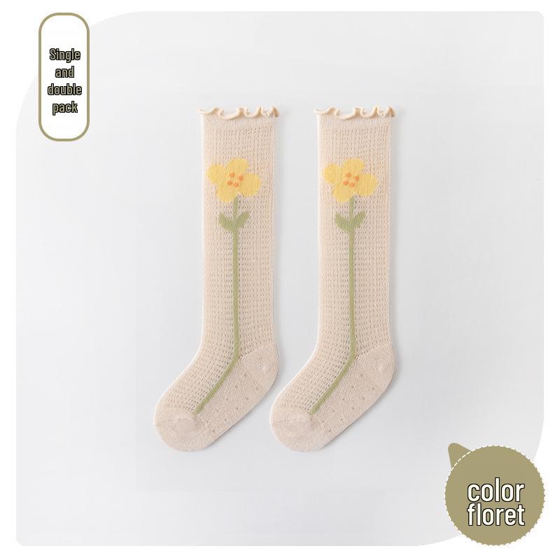 2023 Summer Baby Knee-High Mesh Socks: Anti-Mosquito, Airy, Over-the-Knee Design for Newborns