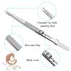 Slide Locking Tweezers Stainless Steel Fine Tipped Precision Tweezers Straight Curved Industrial Tweezers for Jewelry