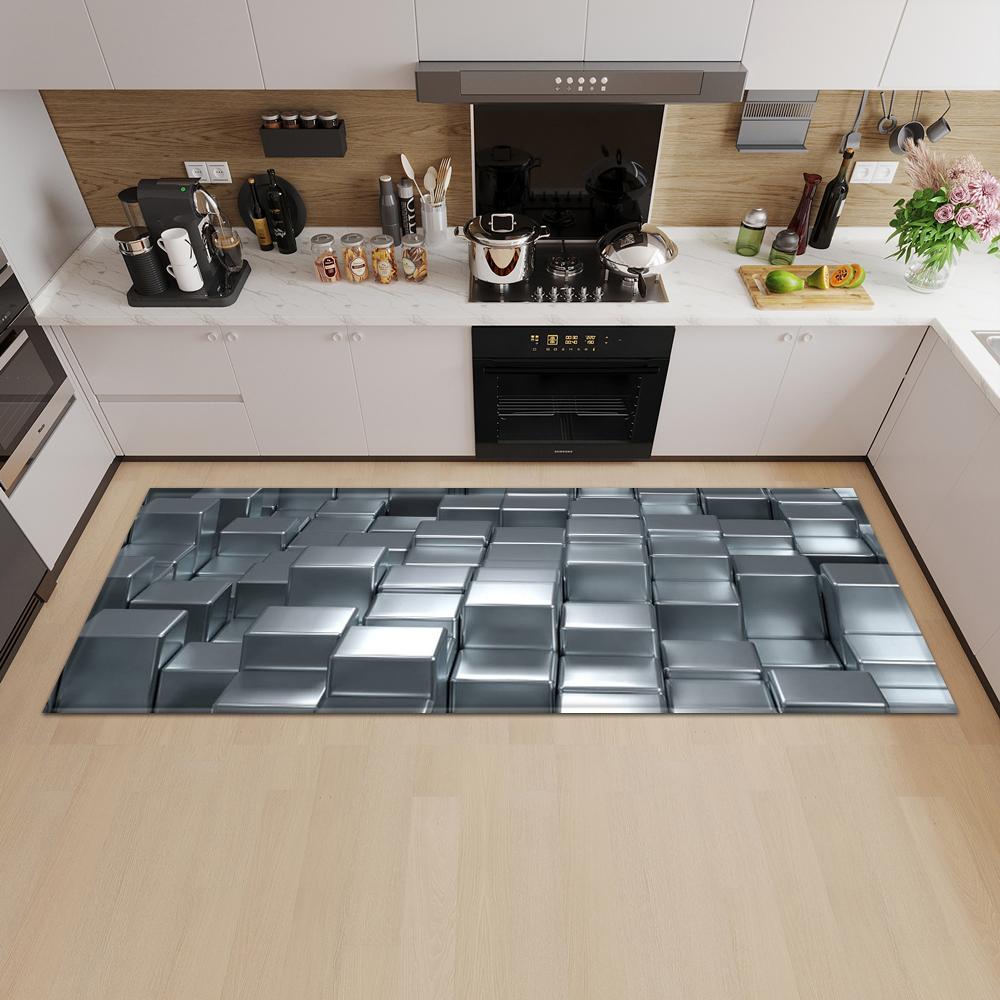 

Коврик для входной двери, ковер для кухни, спальни, нескользящий напольный коврик для коридора, балкона, современный коврик с узором, может быть настроен по индивидуальному заказу 50x80cm