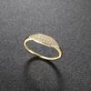 Trend Minimalist Stacking Ring For Women Dainty Zirconia Gold Color Crystal Finger Accessories for Female Jewelry Gift R737
