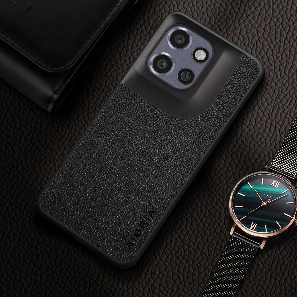 Luxury Case for Motorola for Moto Edge 60 Pro Fusion Neo 5G Lychee Pattern Faux Leather