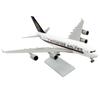 30CM Singapore Airways Airplane Model A380 Model Plane Toy Aircraft Resin Replica Plane Model for Collections and Displays