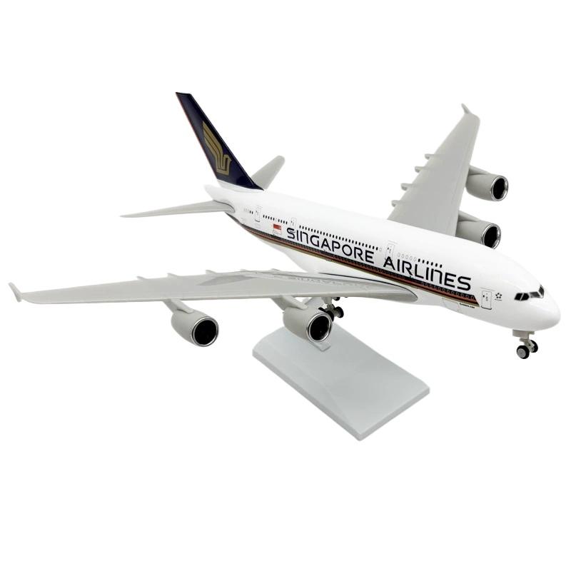 

30CM Singapore Airways Airplane Model A380 Model Plane Toy Aircraft Resin Replica Plane Model for Collections and Displays
