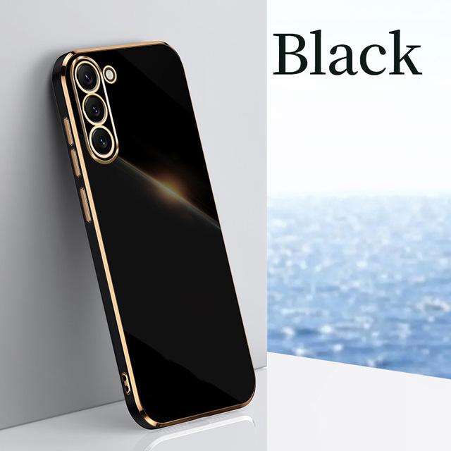 

Розкішний 6D золотий чохол для Samsung Galaxy S23 S22 S21 S20 Ultra Plus FE A54 A34 A14 A24 A53 A52 A33 A23 A13 A32 5G A51 A31 A21S A22 M32 Cover for Samsung S20 FE чорний