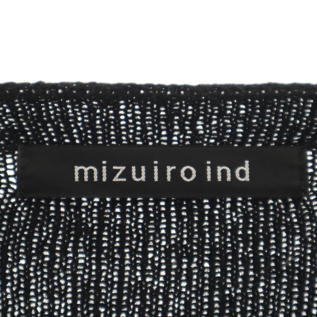 Mizuiro Ind Long Sleeve Knit Mini Dress Black Women Used