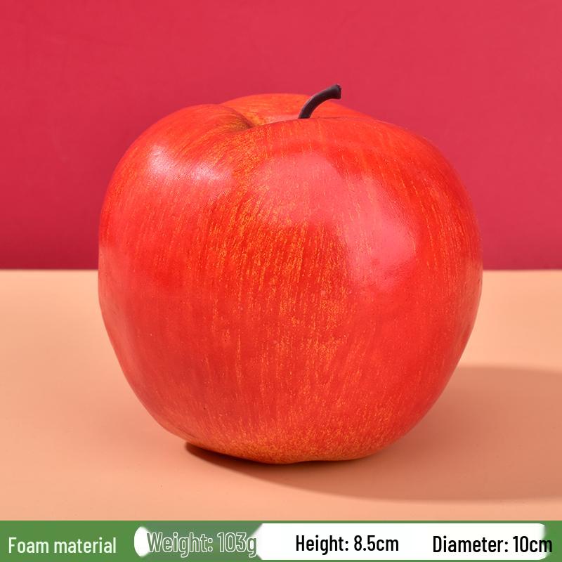 Red Delicious Artificial Apple Ornament for Decorations