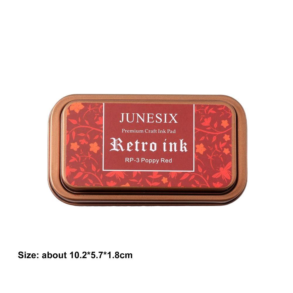 Portable Acid-Free DIY Crafts Ink Pads Quick Drying Safety Self Ink Stamp Vintage Durable Student Supplies Art Journaling