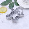 3pcs Gingerbread Man Boy Girl Fondant Pastry Baking Biscuit Cookie Cutter Set Stainless Steel CDN