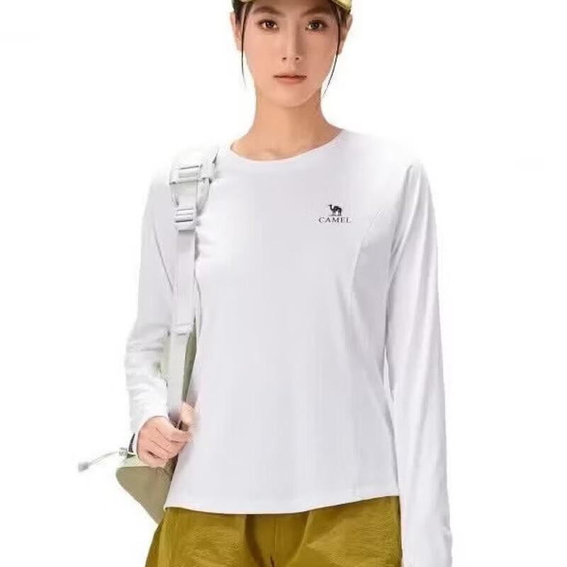CAMEL Women s Quick-Dry Breathable Round Neck Long Sleeve T-Shirt A26BZ01047 2XL