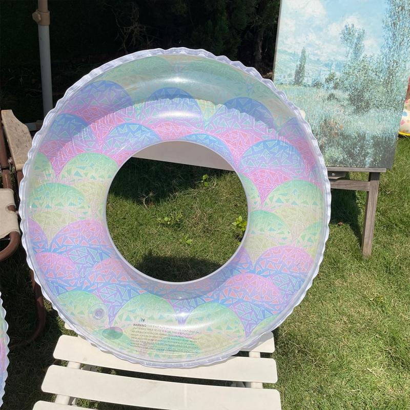 Schwimmring für Erwachsene, lustig, faltbar, leicht, bunt, Strandzubehör