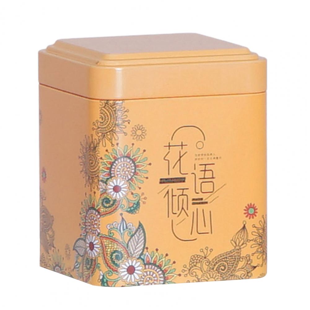 Tea Can Moisture-proof Portable Metal Wide Application Tea Storage Box for Home Multi-function Tea Containers for Living Room