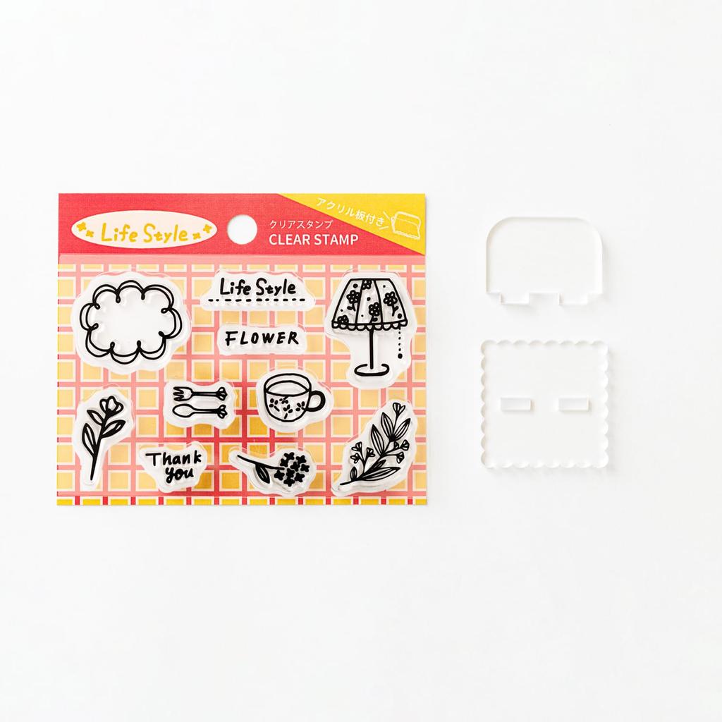 Taiyo Tomar Mini Clear Stamp Set Life style SCLR-05
