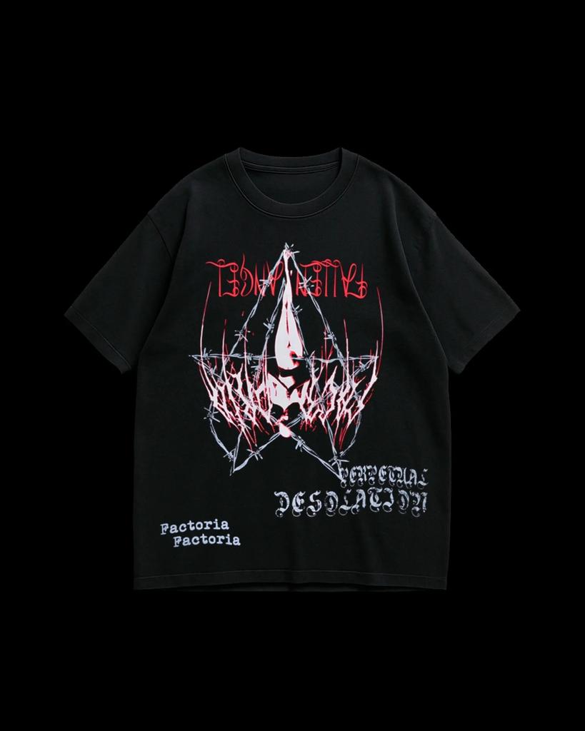 Gothic Men Black Pure Cotton Tshirt Religious and Subculture Dark Style Women Tshirt Philosophical Statement Personalized Top