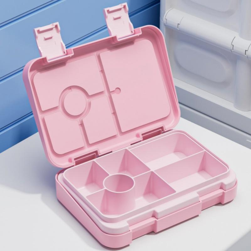 37oz Entzückende Bento-Box mit Cartoon-Druck, Mikrowellengeeignete, unterteilte Lunchbox, Auslaufsicher, BPA-frei, Snack-Lebensmittelbehälter für Schule, Picknick