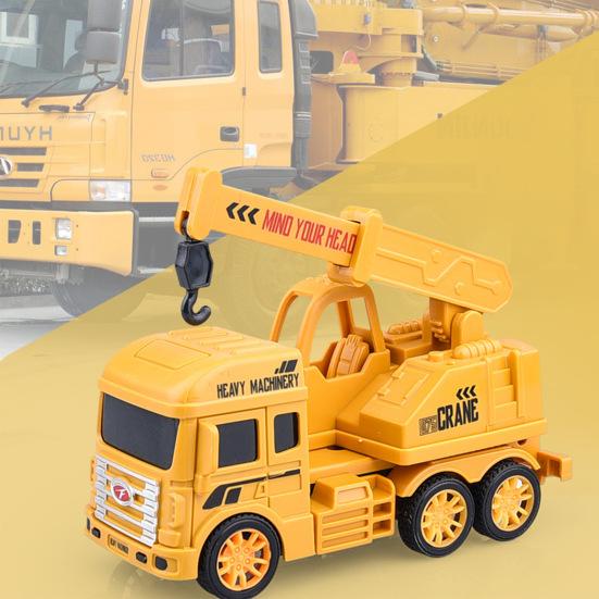 Engineering Vehicle Toy Flexible Joints Simulation Inertial Pull Back Sliding Dump Truck Bulldozer Excavator Model Gifts for Boys