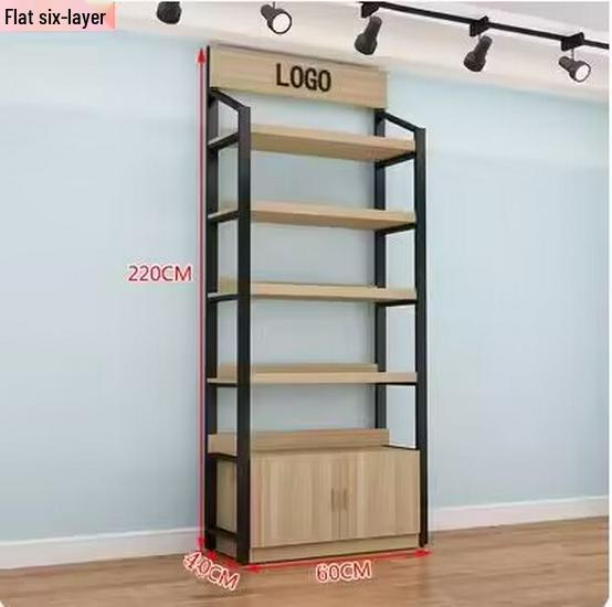 Multi-Layer Slanted Display Stand for Cosmetics and Snacks