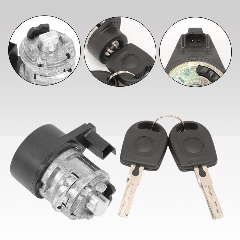 3B0905855C Ignition Lock Cylinder Lock Starter Barrel with 2 Keys FOR Golf IV 1998–2003 New Beetle 1998–2010 Polo 9N 2001-2006