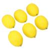 6Pcs Artificial Lemons Plastic Fake Fruit For Home Decoration Photography Props
