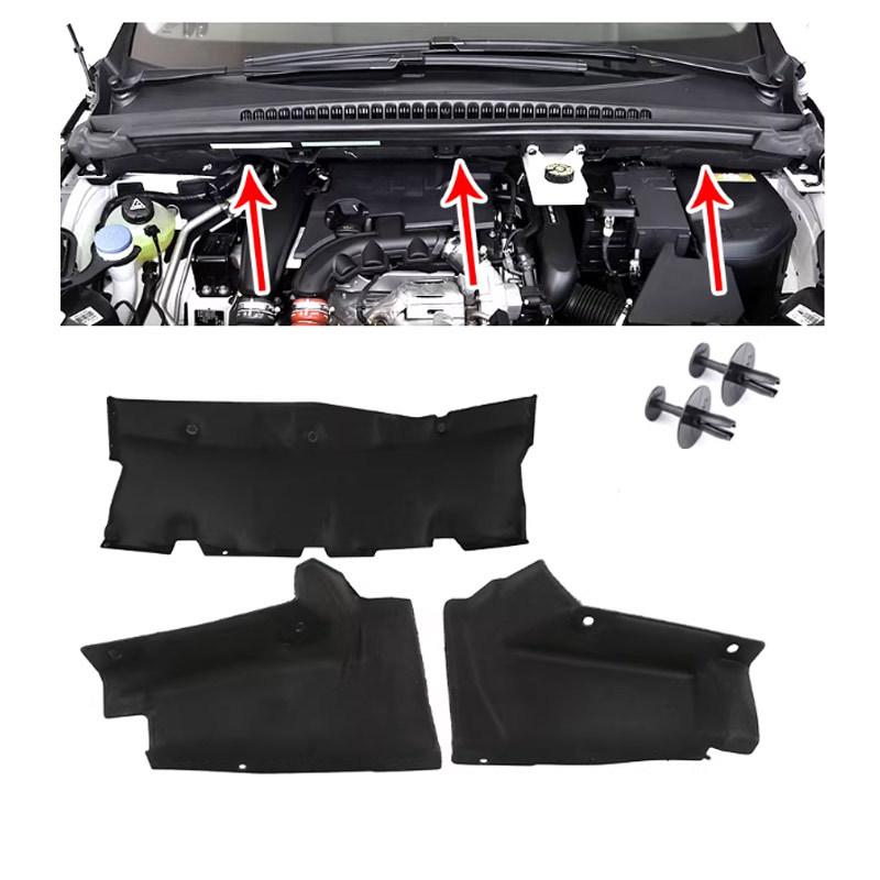 Motorhaubendämmmatte für Peugeot 3008 T84 2008~2016 2009 Motorabdeckung Unterer Liner Baumwolle Schalldämmende Hitzematte Teil Zubehör