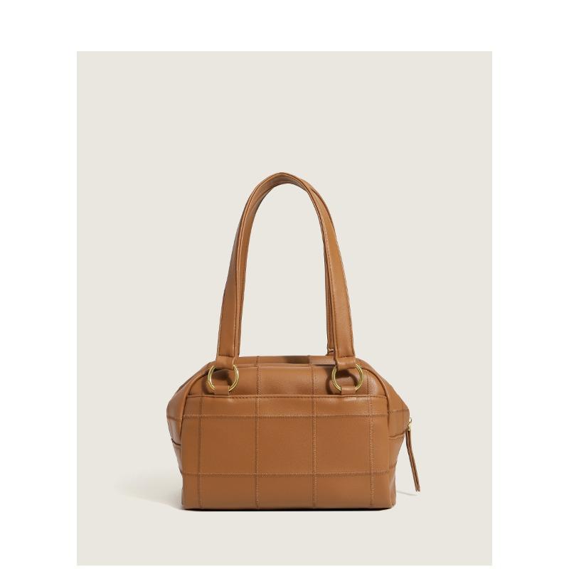 

High-quality checkered embossed handbag, male and female neutral underarm bag, large-capacity shoulder bag, custom-made. 28X16x high 18 коричневый