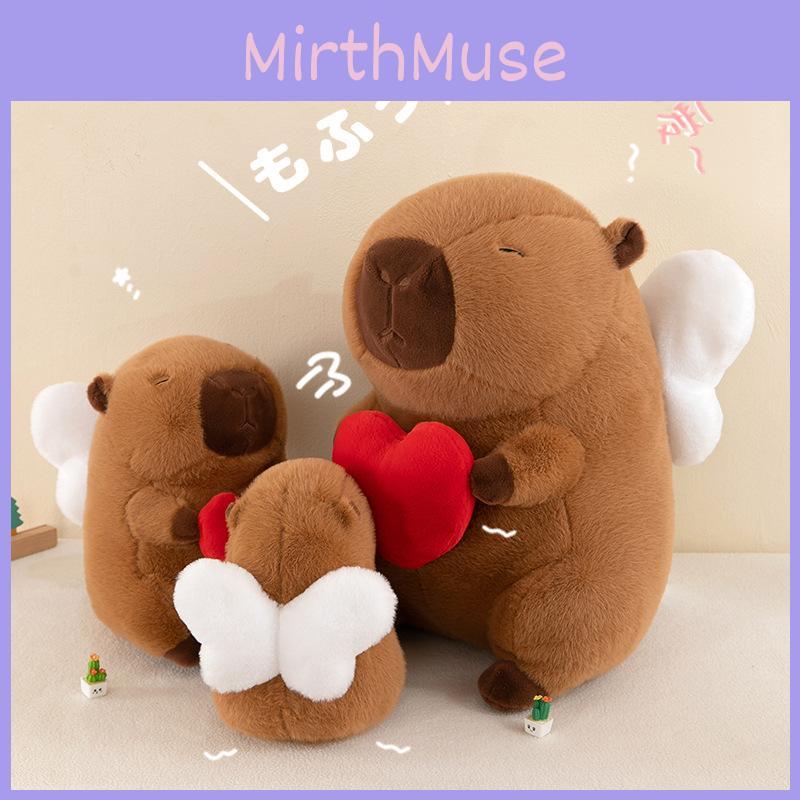 Capybara Angel Plush Toy With Moving Mechanism For Kids Kids Gift