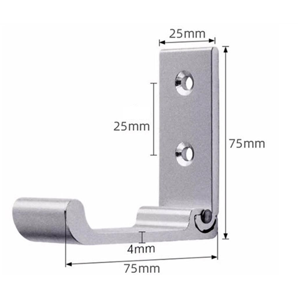 Aluminum Alloy Foldable Clothes Hook Wall Mounted