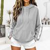 Damen Kapuzenpullover Jacke in Farbe mit Taschen Langarm Lässig für den Alltag